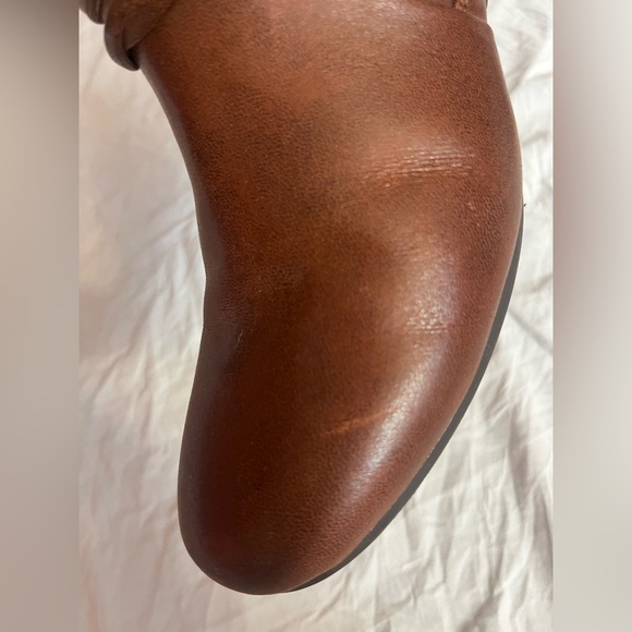 Rebound Patent Pending by Baretraps Women’s Wedge Brown Leather Boots Size 7.5 - Picture 11 of 15